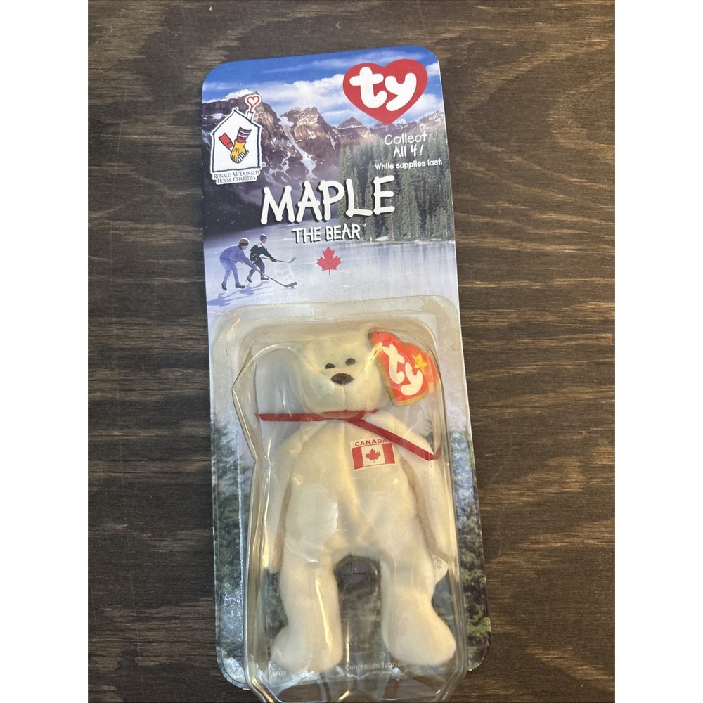 Maple The Bear 1999 McDonald's Ty Beanie Babies